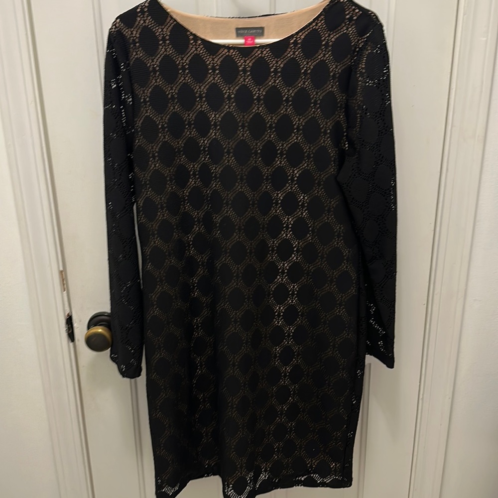 Vince Camuto black lace dress. Size medium.